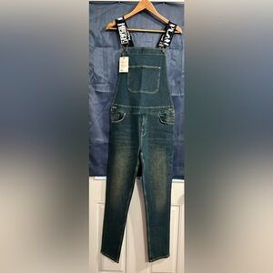 ASOS denim overalls with adjustable shoulder straps